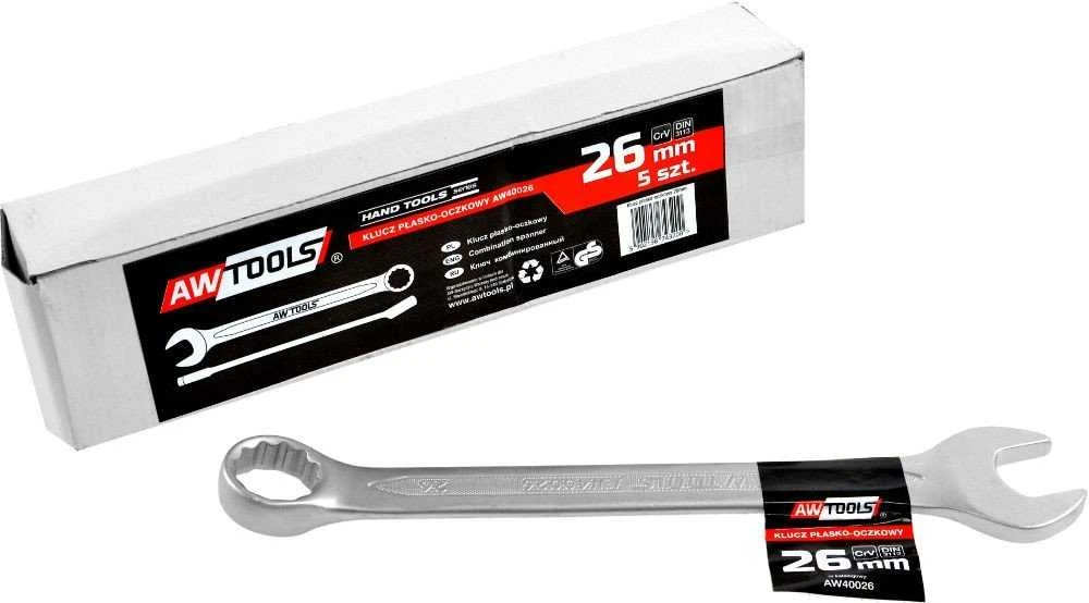 AW-Tools AWTOOLS kombinuotasis veržliaraktis CrV DIN3113 Dydis: 26 (MM)