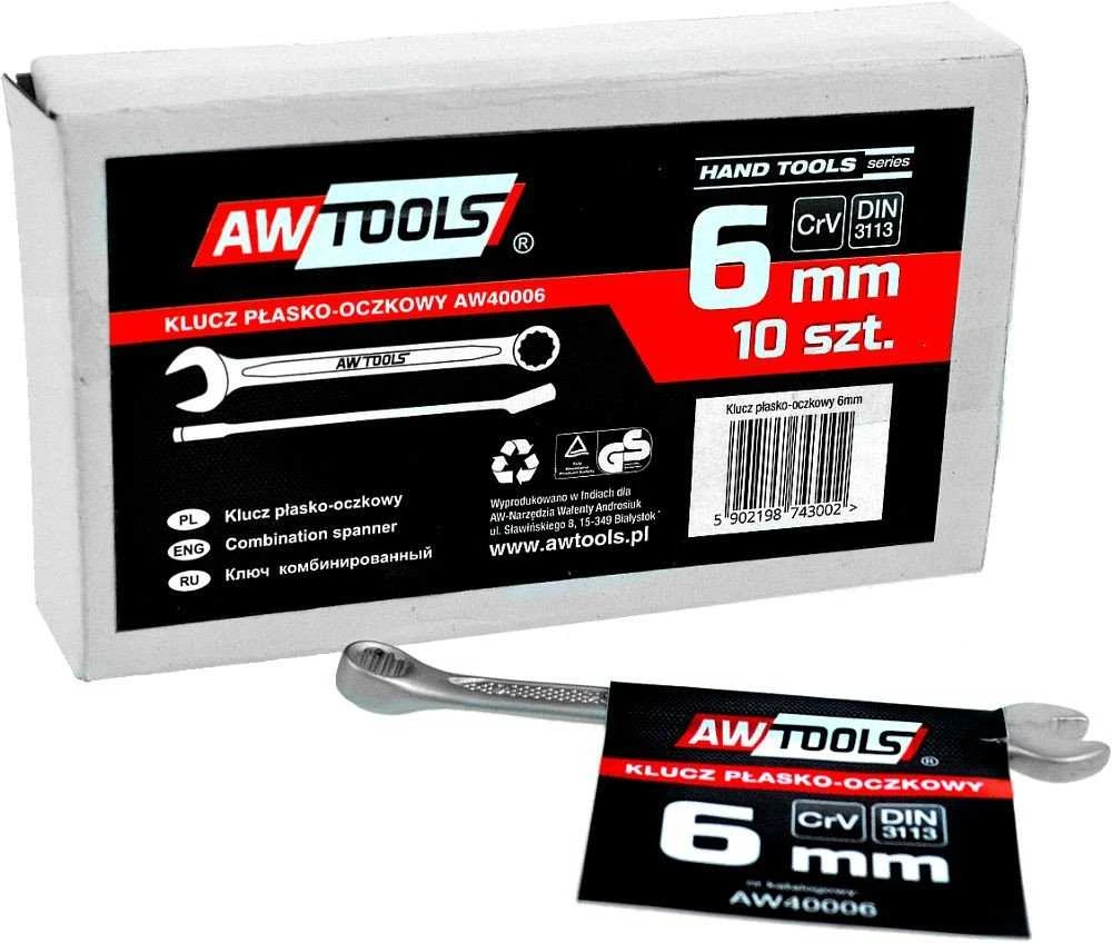 AW-Tools AWTOOLS kombinuotasis veržliaraktis CrV DIN3113 Dydis: 6 (MM)