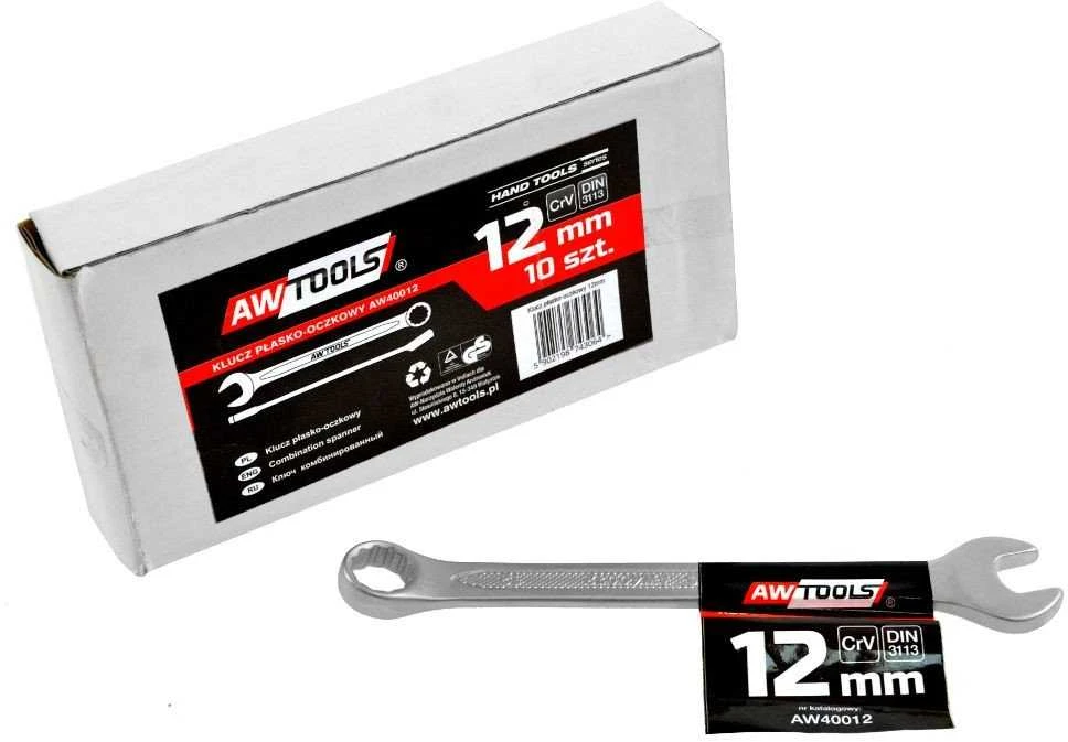 AW-Tools AWTOOLS kombinuotasis veržliaraktis CrV DIN3113 Dydis: 12 (MM)