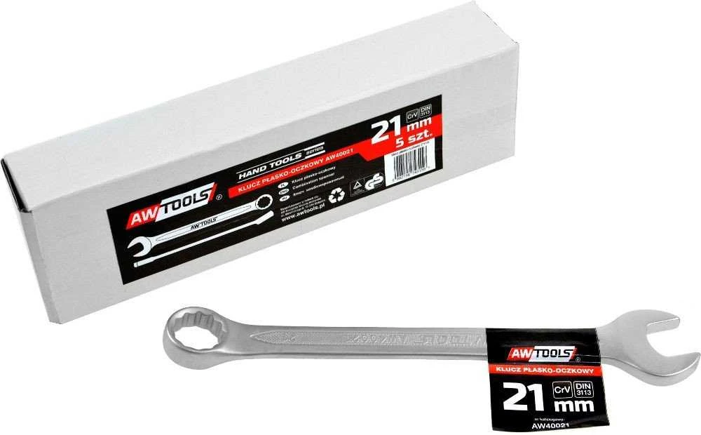 AW-Tools AWTOOLS veržliaraktis su atviru galu CrV DIN3113 Dydis: 21 (MM)
