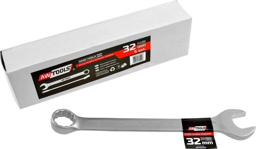 AW-Tools AWTOOLS kombinuotasis veržliaraktis CrV DIN3113 Dydis: 32 (MM)