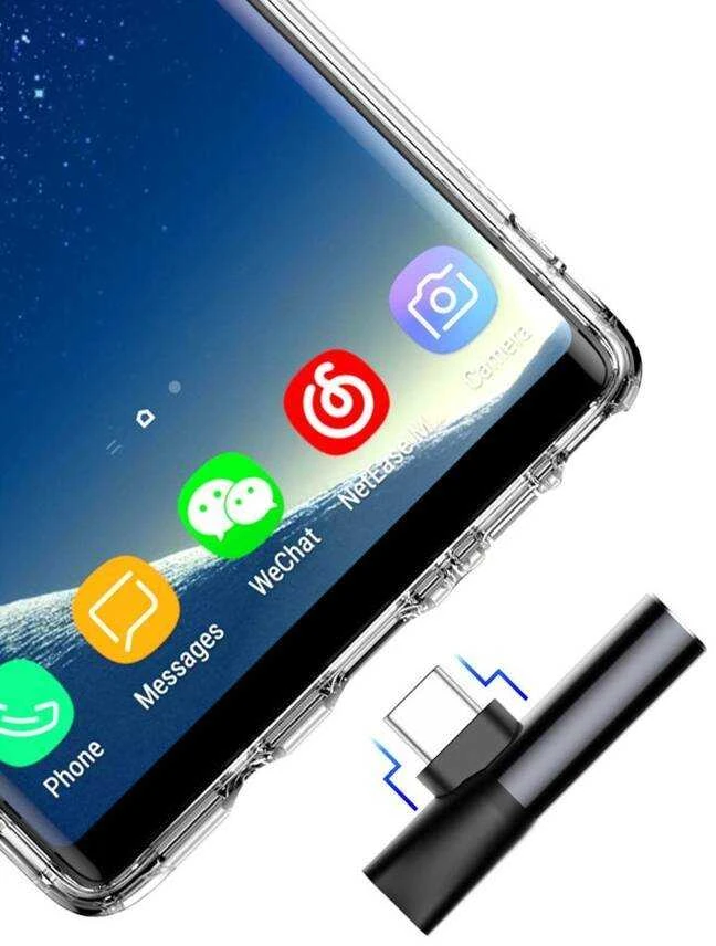 Baseus Audio adapteris L41 USB-C prie 3.5mm AUX lizdo + USB-C - Juodas