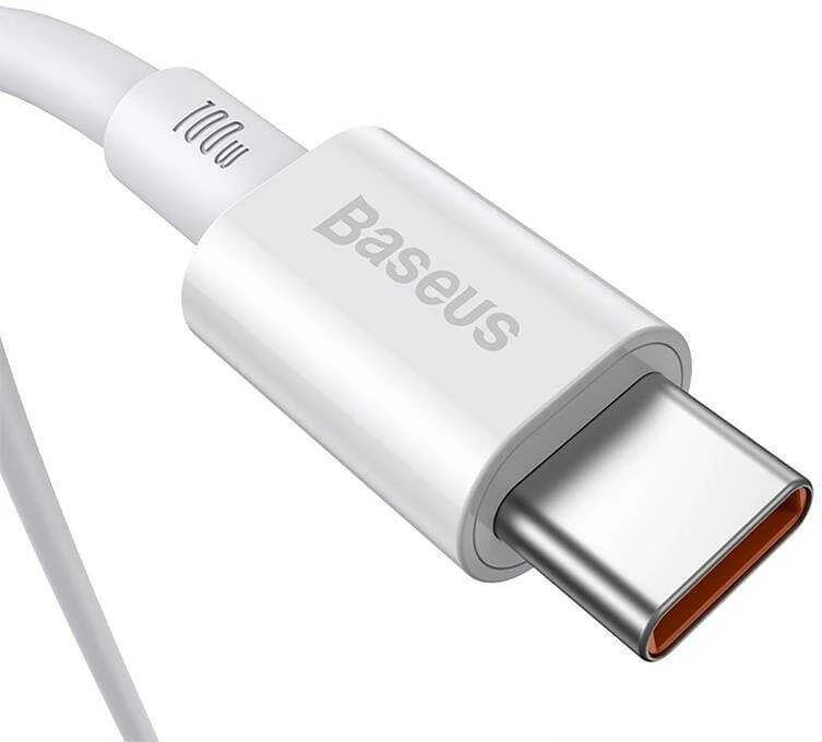 Baseus Superior serijos USB-C – USB-C kabelis 100W 2m baltas