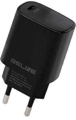 BELINE ORDER NETWORK. 1X USB-C 20W Juoda / Juodas (ONLY HEAD) PD 3.0 BLNCB20