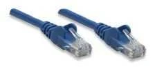 Intracom INTELLINET tinklo kabelis Cat5e U/UTP 3,0m 10ft. Mėlyna RJ-45 Vyriški / RJ-45 Vyriški Paauksuoti kontaktai Polibag
