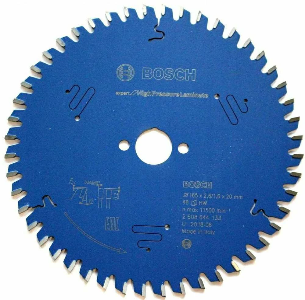 Bosch Pjovimo diskas 165 x 20 x 2,6 mm, 48