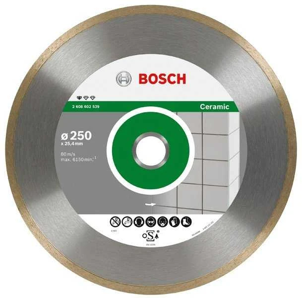 BOSCH DEIMANTINIS DISKAS 250x25,4 PILNAI KERAMINIS