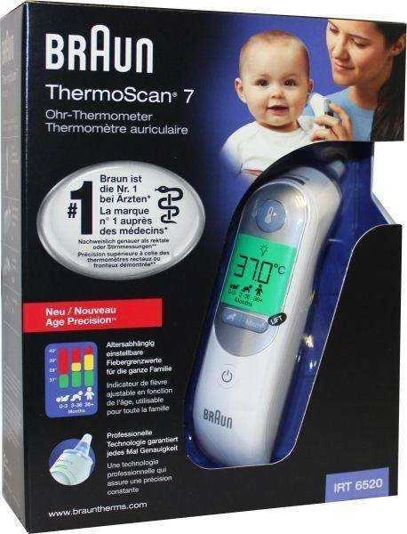 Ausies termometras Braun IRT 6520 ThermoScan 7