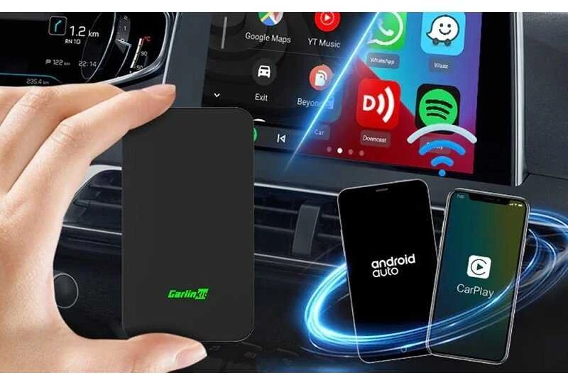Belaidis adapteris Carlinkit 5.0 2AIR Wireless Adapter Apple CarPlay / Android Auto, Juodas