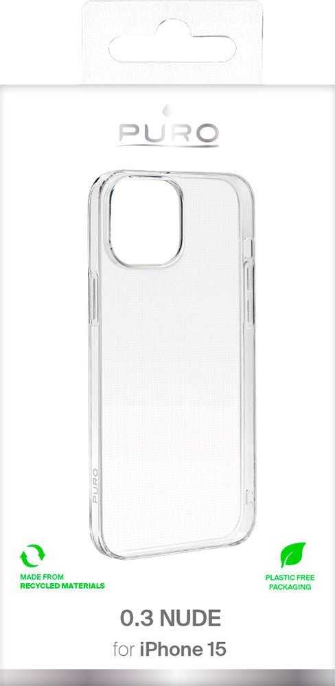 SBS iPhone 15 PURO ICON 0.3 dėklas, nude spalvos - permatomas