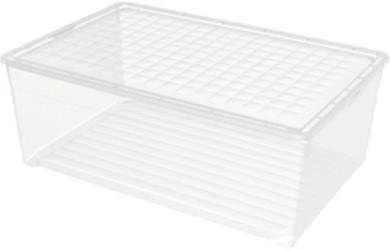 Daiktadėžė CURVER, 45 l, skaidri, 59,6×39,4×23 cm