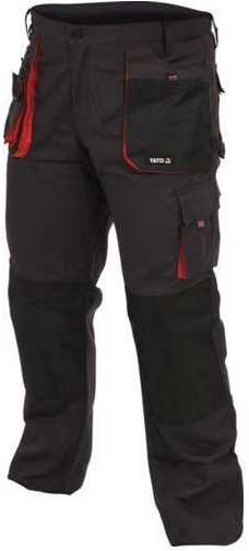 Kelnės Yato YT-80151; XXL; juodos/raudonos