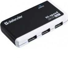 Šakotuvas DEFENDER USB HUB mini 4 jungtys, USB 2.0, QUADRO-INFIX