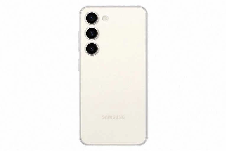 Dėklas „Samsung Galaxy S23“ skaidrus dangtelis, skaidrus