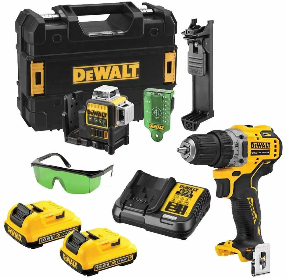 DEWALT COMBO SET 12V DCE089G + DCD701 DCK212D2T
