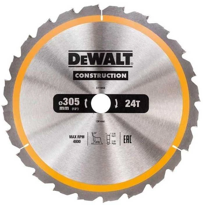 Pjovimo diskas medienai DeWalt DT1960; 305x30 mm; 60T