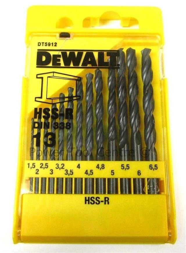 Grąžtas DEWALT grąžtai METAL HSS-R KPL.13szt.