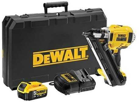 Akumuliatorinė viniakalė DEWALT DCN695P2, 18V, 2x5.0Ah