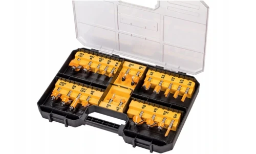DeWalt Frezų rinkinys medienai DT90017-QZ, 22 vnt. 8mm