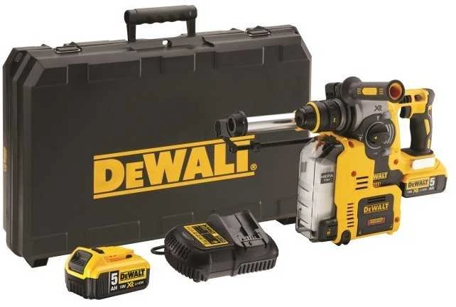 DEWALT SDS-PLUS 18V GRĘZIMO IR GRĘZIMO KJUKAS DCH275P2 + DCH275P2 DULKIŲ ŠALINIMO SISTEMA