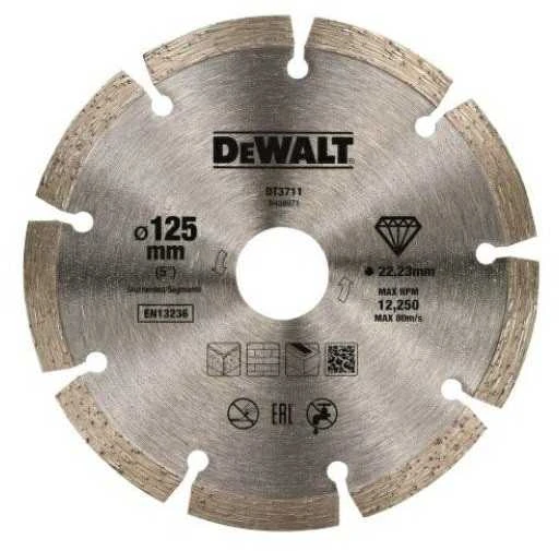 DEWALT TARCZA DIAMENTOWA 125x1,7x22,2mm SEGMENTOWA