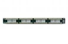 Assmann Electronic DIGITUS Patch Panel 19colių 24Port Cat5e STP neekranuotas montavimas apie LSA juodas RAL9005 be LSA dangtelio
