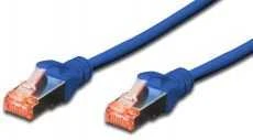 DIGITUS SFTP LAN laidas, patch 6 cat, 0,25m, mėlynas, 2xRJ45, DK-1644-0025/B
