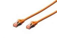 Oranžinis DIGITUS SFTP LAN cable, patch 6 cat, 0.25m, oranžinis, 2xRJ45, DK-1644-0025/OR