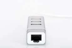 Assmann Electronic DIGITUS USB 2.0 3 prievadų šakotuvas + greitas Ethernet LAN adapteris su C tipo jungtimi