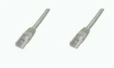 Assmann Electronic DIGITUS CAT 5e U-UTP patch kabelis PVC AWG 26/7 ilgio 1m spalvotas pilkas