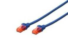 DIGITUS UTP LAN cable, patch 6 cat, 2.0m, mėlynas, 2xRJ45, DK-1614-020/B
