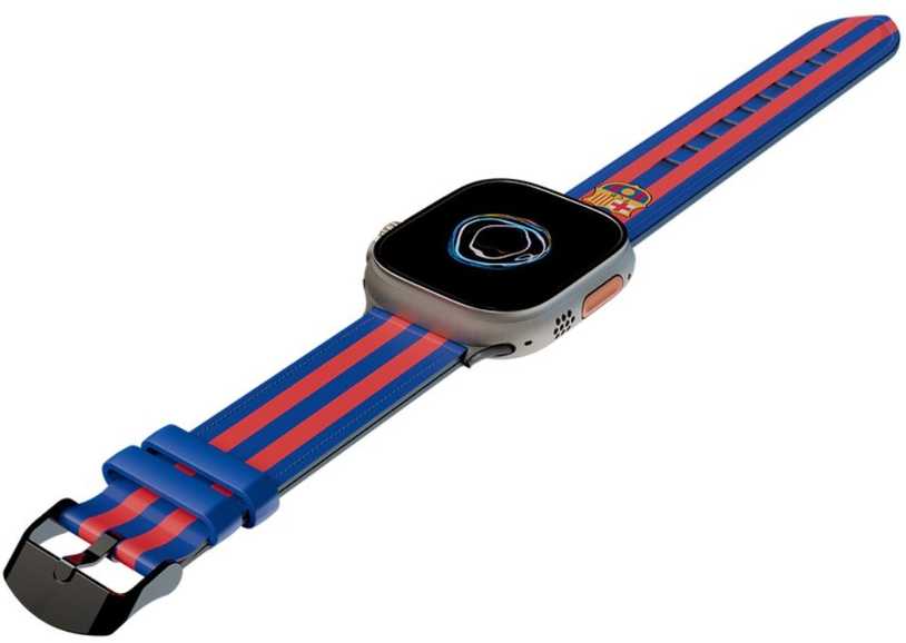Ocpc FC Barcelona Apple Watch Band Real Leather 49" OCFCBAWBBG49 BG