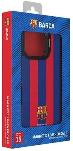 Ocpc „FC Barcelona“ dėklas, skirtas „iPhone 15 Pro Max“, magnetinis dėklas „MagSafe“ OFCBMCIP15PMBG BG