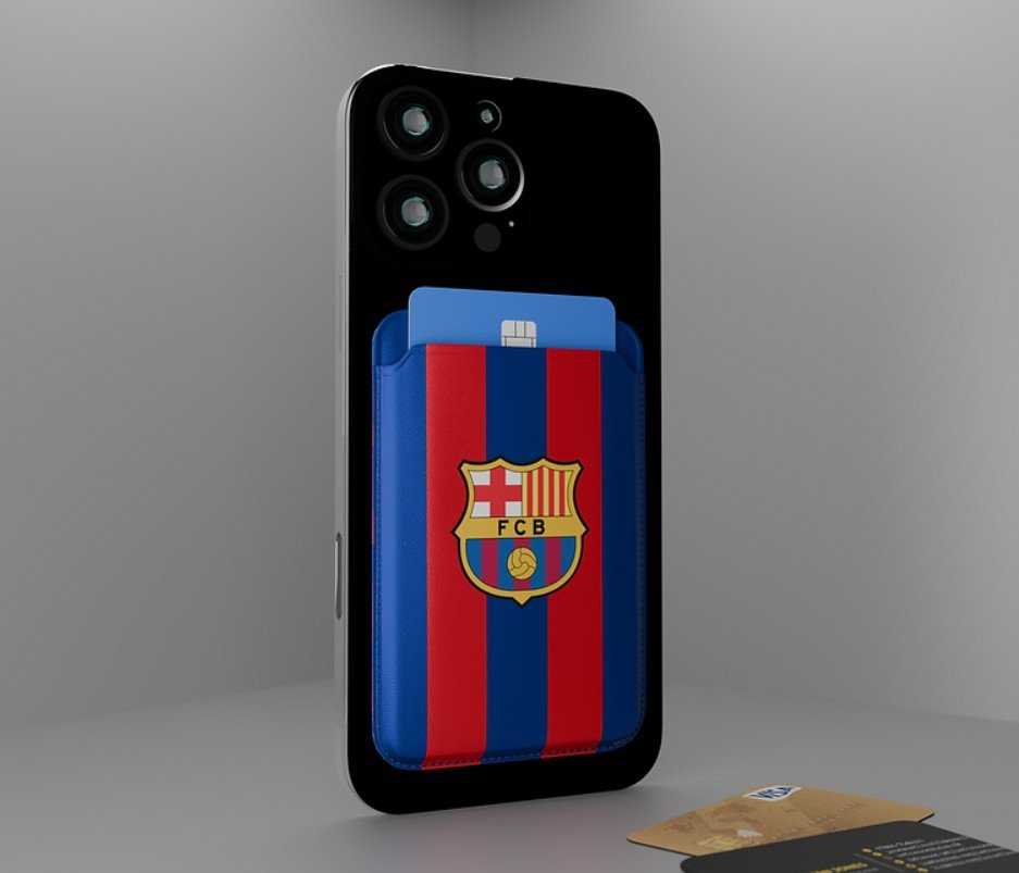 Ocpc FC Barcelona magnetinių kortelių dėklas MagSafe OCFCBMCHBG BG
