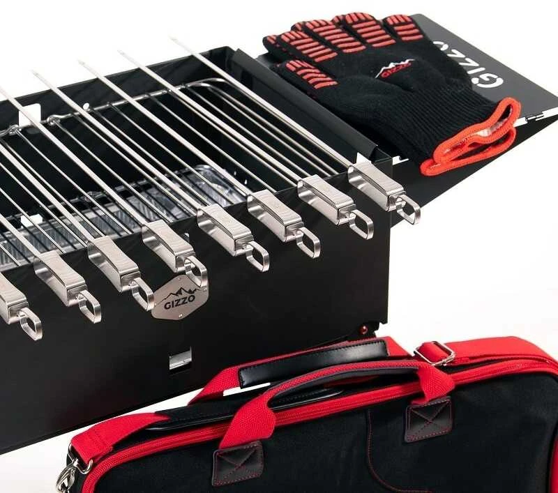 Gizzo Grill Full Set - sulankstoma lauko kepsninė / šašlykinė