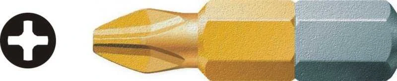 WERA TIP / antgalis (galvutė) Phillips (PH) titano TIN PH3 x 25 mm