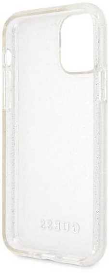 Dėklas GUESS GUHCN65PCGLSE IPHONE 11 PRO MAX Sidabrinis/Sidabrinis HARD CASE GLITTER