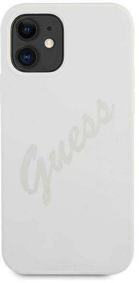 GUESS GUHCP12SVCRONE IPHONE 12 MINI 5.4" KREMINIS / KREMINIS KIETAS DĖKLAS SCRIPT VINTAGE