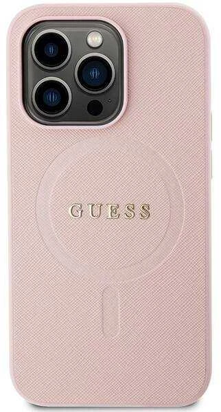 Dėklas GUESS GUHMP13LPSAHMCP IPHONE 13 PRO / 13 6.1 "Rožinis / Rožinis HARDCASE SAFFIANO MAGSAFE