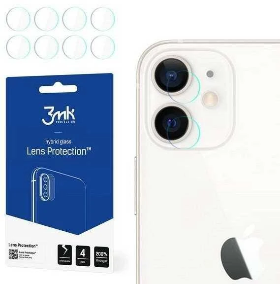 LCD apsauginė plėvelė kamerai 3MK Flexible Glass Lens Apple iPhone 12