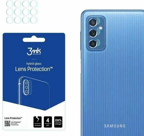 HYBRID GLASS 3MK FLEXIBLE GLASS LENS SAMSUNG GALAXY M52 CAMERA 4 PCS.