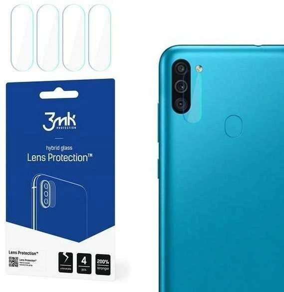 HYBRID GLASS 3MK FLEXIBLE GLASS LENSSAMSUNG GALAXY M11 FOR CAMERA 4 PCS.