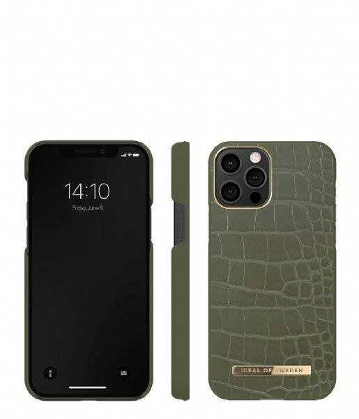 Ideal Of Sweden IDEALUS ŠVEDIJOS IDACAW21-I2061-327 IPHONE 12/12 PRO DĖKLAS KHAKI CROCO