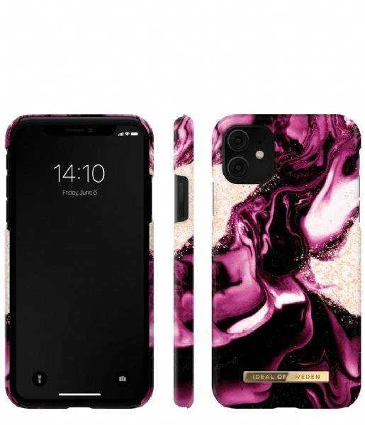 Ideal Of Sweden IDEALUS ŠVEDIJOS IDFCAW21-I1961-319 IPHONE 11 DĖKLAS AUKSINIS RUBINIS MARMURO