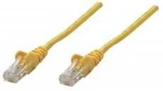 INTELLINET UTP LAN cable, patch, 0.25m, yellow, 2xRJ45, 737333
