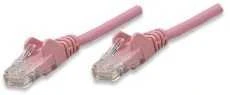 INTELLINET UTP LAN cable, patch, 0.5m, pink, 2xRJ45, 453059