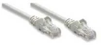 Intracom INTELLINET tinklo kabelis Cat5e U/UTP 15m 50ft. Pilki RJ-45 Vyriški / RJ-45 Vyriški Paauksuoti kontaktai.