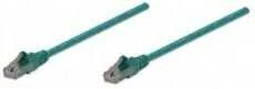 INTELLINET UTP LAN Cat6, cable, patch, 0.5m, žalias, 342469