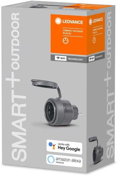 Išmanus lizdas LEDVANCE SMART+ WIFI COMPACT, antracito sp.