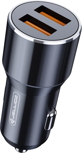 JELLICO automobilinis įkroviklis F9 36W 2xUSB QC3.0 Juodas